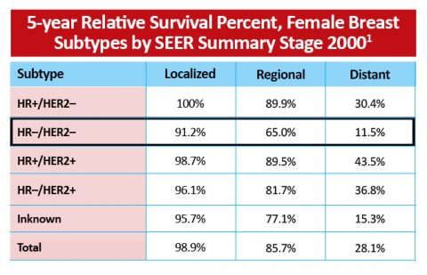 Triple Negative Breast Cancer Epidemiology | Oncology Nurses Quality ...